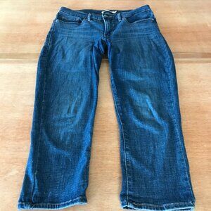 Levi's 311 Shaping Skinny Capri Jeans Women 29 Blue Mid Rise Medium Wash Stretch